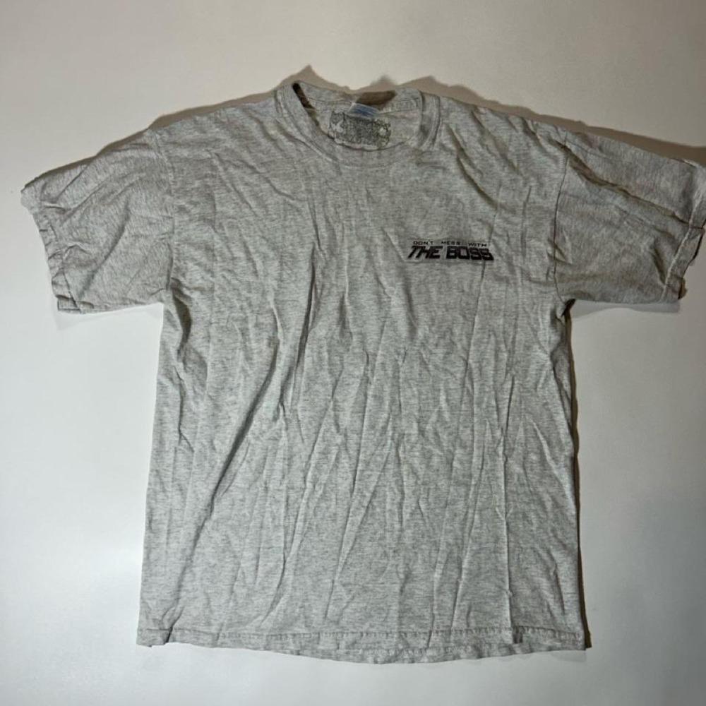 Ford Mustang Boss 302 Graphic T Shirt Mens Size L Grey Vintage